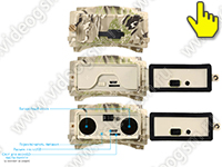 Охранная камера Филин HC-680AH-li - батарейный отсек и другие разъемы